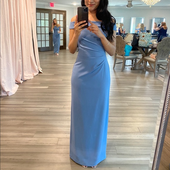 DB Studio by David’s Bridal Slate Blue Dress - Picture 2 of 2